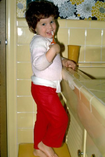 , at home, February 1973